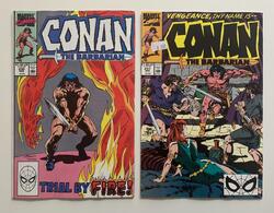 Conan The Barbarian #230 & 231 (Marvel 1990) 2 x FN condition issues