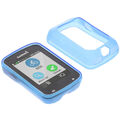 Tasche für Garmin Edge 820 Schutz Hülle Silikon Gummi Case GPS Blau