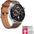 HUAWEI Watch GT 3 leder braun 46mm Smartwatch Sportuhr,lange Akkulaufzeit,SpO2