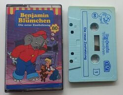 MC Auswahl Benjamin Blümchen Hörspiel-Kassetten - Cover Blau - MC Kiosk Kiddinx