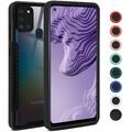 Hülle für Samsung Galaxy A21s Handyhülle Kameraschutz Klar Hybrid Case Cover