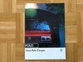 Prospekt Volkswagen Polo mk2 Coupe 1990 VW Broschüre Brochure Catalog Katalog