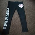 Zwei-Wege Disney Minnie Maus Pailletten schwarze Leggings Alter 6-7 Jahre "Tagträumer"