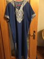 Ca. Gr .M/L Kleid blau Kaftan Kleid  Marokko Sommerkleid, Fasching Maße im Text