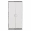 Schrank - Beton-weiß - 148 cm hoch Aktenschrank Büroschrank