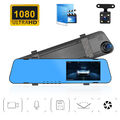 4.5" Dashcam Full HD Car DVR Dual Lens Auto Kamera Videorecorder KFZ Camera 150°