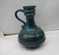 Vintage Keramik Vase Krug „Dunkles Türkis“ Handarbeit 35x25 cm ~ 1960/70 Jahre  