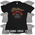 T-Shirt Geburtstag 18 30 40 50 60 70 Jahre Geschenk Jahrgang 1952-1992 Oldtimer