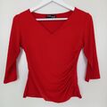 schickes Shirt in rot von Tchin-Tchin Paris Gr. 40/42 geschätzt V-Ausschnitt