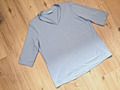 Shirt "HelenaVera" Gr. 50, Halbarm, mittelblau, mit Modal, NEU o. Etikett