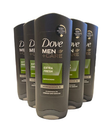 Dove Men+Care Extra Fresh Pflegedusche für Körper+Gesicht, 6er-Pack (6 x 250 ml)