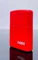 Zippo Feuerzeug Rot mit Zippo Logo von  2007
