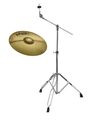 Paiste 16" 101 Brass Crash Becken Galgen Ständer Set Cymbal Boom Stand Anfänger