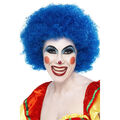 Afroperücke Blau Clownsperücke Clown Haare Kostüm Zubehör Lockenperücke