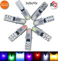 2/5/10x T5 Super Helle 2 SMD LED Glassockel Lampe Tachobeleuchtung Farben