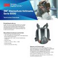 3M 6800 Atemschutzmaske Vollmaske Staubmaske inkl. 2138 P3 Asbest Filter - NEU