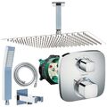 Unterputz Duschsystem mit Kopfbrause iBox, Hansgrohe Ecostat E Thermostat Dusche