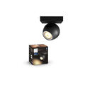 PHILIPS Hue Bluetooth LED Einzelspot White&Ambiance Buckram 350lm GU10 schwarz