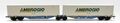 59308 B-Models Containertragwagen Ambrogio mit 2x 45ft AMBROGIO beladen