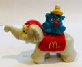 VINTAGE 1989 MCDONALD'S GLÜCKLICHES MEAL SPIELZEUG PUSH ENTLANG ZIRKUS ELEFANTENFIGUR SELTEN SEHR GUTER ZUSTAND