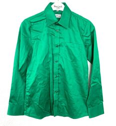 Hochwertiges Kinder-Jungenhemd der Marke "Weise" in grün glänzend Gr 140 6877114