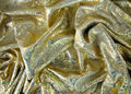 FOLIENJERSEY Reptil Hologram Stoff glitzernd elastisch GOLD EUR 15,98/m