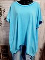 Damen Kurzarm Shirt vokuhila  basic uni viele Farben oversize  bis Gr. 46/48