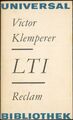 LTI Notizbuch eines Philologen Reclams Universal-Bibliothek Band 278 Klemperer, 