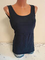 Box#20 boob Tank Top M 38/40 Stillmode Trägershirt Shirt blau Stilltop Tanktop