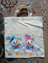Stofftasche "Donald Duck und Daisy Duck" = 100% Canvas - 🐥