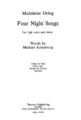 4 Night Songs | Madeleine Dring | Buch | 2011 | Thames Publishing