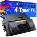 Laser Toner Kartusche 4x XXL PlatinumSerie für HP CE390X LaserJet M4555F M4555FS