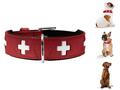 Hunter Hundehalsband Swiss Rot/Schwarz 41-49 Cm Hund An Der Leine