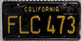 usa California 1963 Nummernschild ! SCHROTT ! Kennzeichen Schild Kalifornien '63
