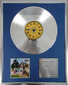 Oasis be here now framed CD + 12" vinyl records goldene/platin Schallplatte