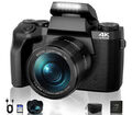 HD Digitalkamera Fotografie Doppelkamera Kompaktkamera 64 MP  64GB SD-Karte