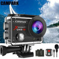 Campark UHD 4K 30fps Aktion Kamera WiFi 20MP EIS Unterwasserkamera Sports kamera