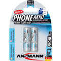 Ansmann "Phone DECT" NiMH-Akku, Mignon (AA), 1300 mAh, 2er Pack (5030802)