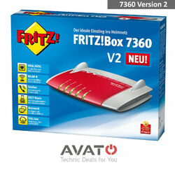 AVM FRITZBox 7360 V2 VERSION 2 DSL DSL VOIP Modem Gigabit Router *24 M Gewährl.*Neueste Firmware / kompatibel jedem DSL Anschluss