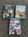 3x Nintendo Wii U LEGO Spiele Jurassic World City Undercover Marvel Heroes 0000