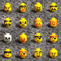 Lego Piraten und Ritter Köpfe - VARIANTE wählen - Kopf gelb