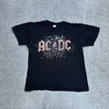 ACDC Herren Rock T-Shirt Kurzarm Medium Rock or Bust Print Logo 5101 Schwarz