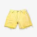 Vintage Levi's 561 Abgeschnitten Denim Shorts Gelb W33