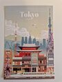 Souvenir Postkarten 10×15 Tokio Japan Postcards Tokyo Japon Dekoration Travel