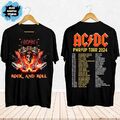 2024 ACDC Pwr Up World Tour Shirt, Rock Band ACDC Graphic , ACDC Band Fan Gift
