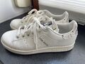 Adidas Stan Smith Leder Sneakers Sneaker Turnschuhe Creme White  Leder 37 4 1/2