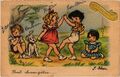 CPA AK Dancing Children - Artist Signed CHILDREN (1293440)