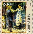 Guinea postfrisch MNH Renoir Maler Gemälde Impressionismus Die Schaukel Baum