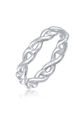 Ring 925 Silber Echtschmuck Infinity Unendlichkeit Geflochten Trend Elli Ring