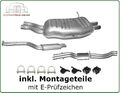 Auspuff Set für BMW 3er Touring (E46) 320i 325i 330i VSD + Mitteltopf + Endtopf